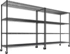 REIBII 55.5''W Storage Shelves 2500LBS Wire Shelving Rack by REIBII