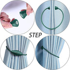 2 PCS Magnetic Curtain Tiebacks, European Style Convenient Drape Tie Backs - Image 2