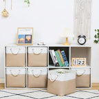 11 x 11 Inch Storage Cubes, 6 Pack Large Collapsible Fabric Storage Bin - Image 2