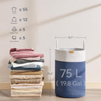 Laundry Hamper 75L, Large Laundry Basket - Image 6