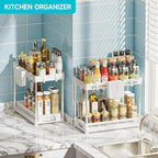 Under Sink Organizer, 2 Tier Pull Out Cabinet Organizer - Image 3