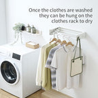 Clothes Drying Rack, Laundry Hanger Dryer Rack, Wall Mounted Drying Rack - Image 2