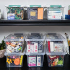 6 Quart Plastic Stackable Storage Latch Bins - Image 7