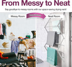 BLACK+DECKER Over The Door Expandable Telescopic Drying Rack, Clothes Organizer - Image 3