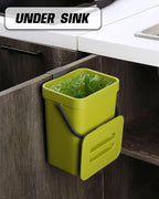 Compost Bin for Kitchen Countertop 5L/1.3 Gal Hanging Small Trash Can - Image 3