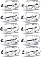 Anti-Fog Indirectly Vented Lab Safety Goggles Over Glasses by EinKau