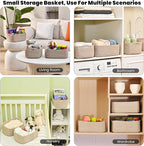 Small Baskets for Organizing, Woven Storage Baskets for Shelves, Small Rope - Image 5