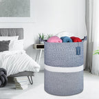 COMSE Extra Large Blanket Basket, Tall Woven Storage Basket, Nursery Hamper - Image 8