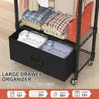 Clothes Rack, Clothing Rack for Hanging Clothes, 3 Tiers Adjustable Closet - Image 6