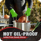 KITCHEN PERFECTION XL Silicone Smoker Oven Gloves-Extreme Heat Resistant BBQ - Image 5