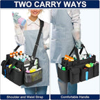 Cleaning Caddy Bag, Extra Large Cleaning Supplies Organizer - Image 5