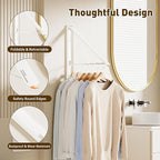 Clothes Drying Rack, Laundry Room Wall Mounted Retractable Clothes Hanger - Image 3