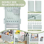 TOOLF 3-Tier Rolling Cart, Metal Utility Storage Cart - Image 2