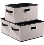 PRANDOM Fodable Storage Bins for Closet Decorative Fabric Storage Baskets Cubes by Prandom