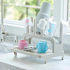 PopYum Seattle Gray Space Saving Drying Rack from 100% Recycled Bottles - Image 2