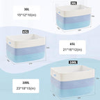 Blanket Basket, Rectangle Woven Baskets - Image 5