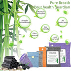 Bamboo Charcoal Bags Odor Absorber 4 Pack×500g Bamboo Charcoal Air Purifying - Image 4