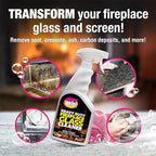 Quick N Brite Fireplace Glass Cleaner 24oz, - Image 2