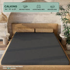 OhGeni 100% Waterproof Mattress Protector, California King-Gray Mattress Pad - Image 4