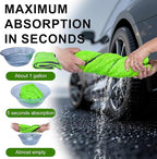 2 Pack XL Car Drying Towel – 1300GSM Ultra Absorbent Microfiber, Twisted Loop - Image 6