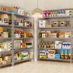 Storage Shelves, 5-Tier Adjustable Metal Industrial Utility Shelf Rack - Image 6
