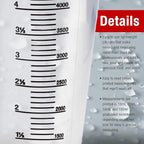 TCP Global 5 Liter Gallon Plastic Graduated Measuring and Mixing Pitcher - Image 3
