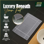 Pearl Linens Pack of 6 100% Cotton Bath Mat 20x30 inches, Soft & Absorbent - Image 6