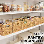 SpaceAid 6 Pack Wicker Basket, Storage Baskets - Image 5