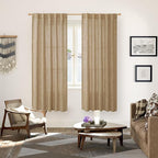 YoungsTex Toffee Linen Curtains 72 Inch Length - Image 2