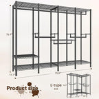 Raybee Clothes Rack Heavy Duty 1100 LBS Capacity Clothing Racks - Image 3