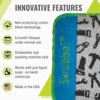 Wet-It Skrubba Non-Scratch Scouring Pad – European Scrubby Sponge - Image 2