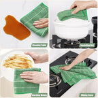 Homaxy Microfiber Kitchen Towels and Dishcloths Set, 16 Pack Soft and Absorbent - Image 5