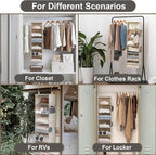 StorageWorks 6-Shelf Hanging Closet Organizer, Hanging Shelves - Image 5