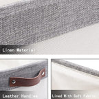 HNZIGE Small Storage Baskets for Organizing Fabric Storage Baskets for Shelves - Image 5