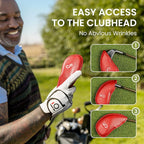 FINGER TEN Premium Synthetic Leather Stylish Iron & Wedge Golf Head Covers - Image 4