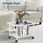 Printer Stand with Storage Under Desk Shelf, Desktop Printer Stand Organizer - Image 6