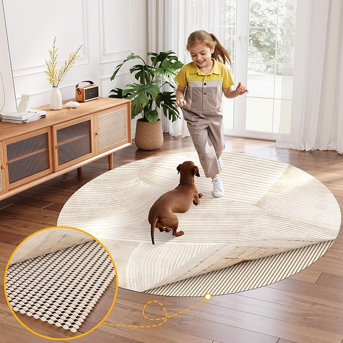Non-Slip Rug Pad Gripper Round 4 Feet, Anti Skid Mat - Image 7