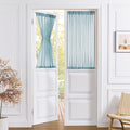 Tollpiz Small Sheer Door Curtain Closet Linen Textured Curtain Sheers Doorway by Tollpiz