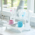 PopYum Glacier White Space Saving Drying Rack from 100% Recycled Bottles - Image 2