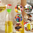 Kitchen Funnel Set of 4, Food Grade Foldable Small and Large Funnel Colorful - Image 7