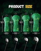 Golf Headcovers Golf Club Head Covers Four Leaf Clover Good Luck Charm - Image 5