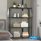4-Shelf Adjustable Metal Shelf Wire Shelving Unit Storage Rack Display Shelf - Image 8