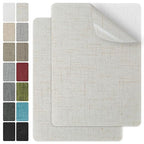 J.CARP 2Pcs Linen Repair Patches, Large Self-Adhesive Fabric Patch by JCARP