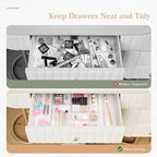 Criusia Drawer Organizer, 5-Size Versatile Bathroom and Vanity Organizer Trays - Image 2