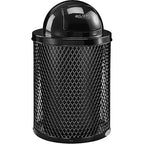 Global Industrial 36 Gallon Outdoor Steel Trash Can - Image 5