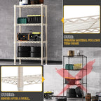 1000 lbs 4-Shelf Standing Storage Shelves Heavy Duty Metal Shelving Unit - Image 6