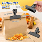 VNDUEEY 12 Pack Stainless Steel Chip Clips, Bag Clips - Image 2