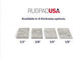 RUGPADUSA - Dual Surface - 1'10" x 2'10" - 3/8" Thick - Felt + Rubber - - Image 9