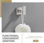 Angle Simple Bathroom Towel Hook, SUS304 Stainless Steel Single Shower Towel - Image 7