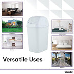 Superio Kitchen Trash Can with Swing Top Lid 9 Gallon Slim Waste Bin 37 Qt - Image 5